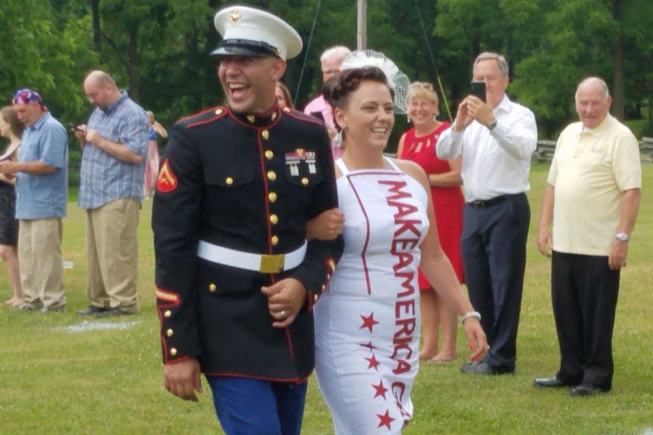 Audra Johnson, shown here marrying Jeff Johnson