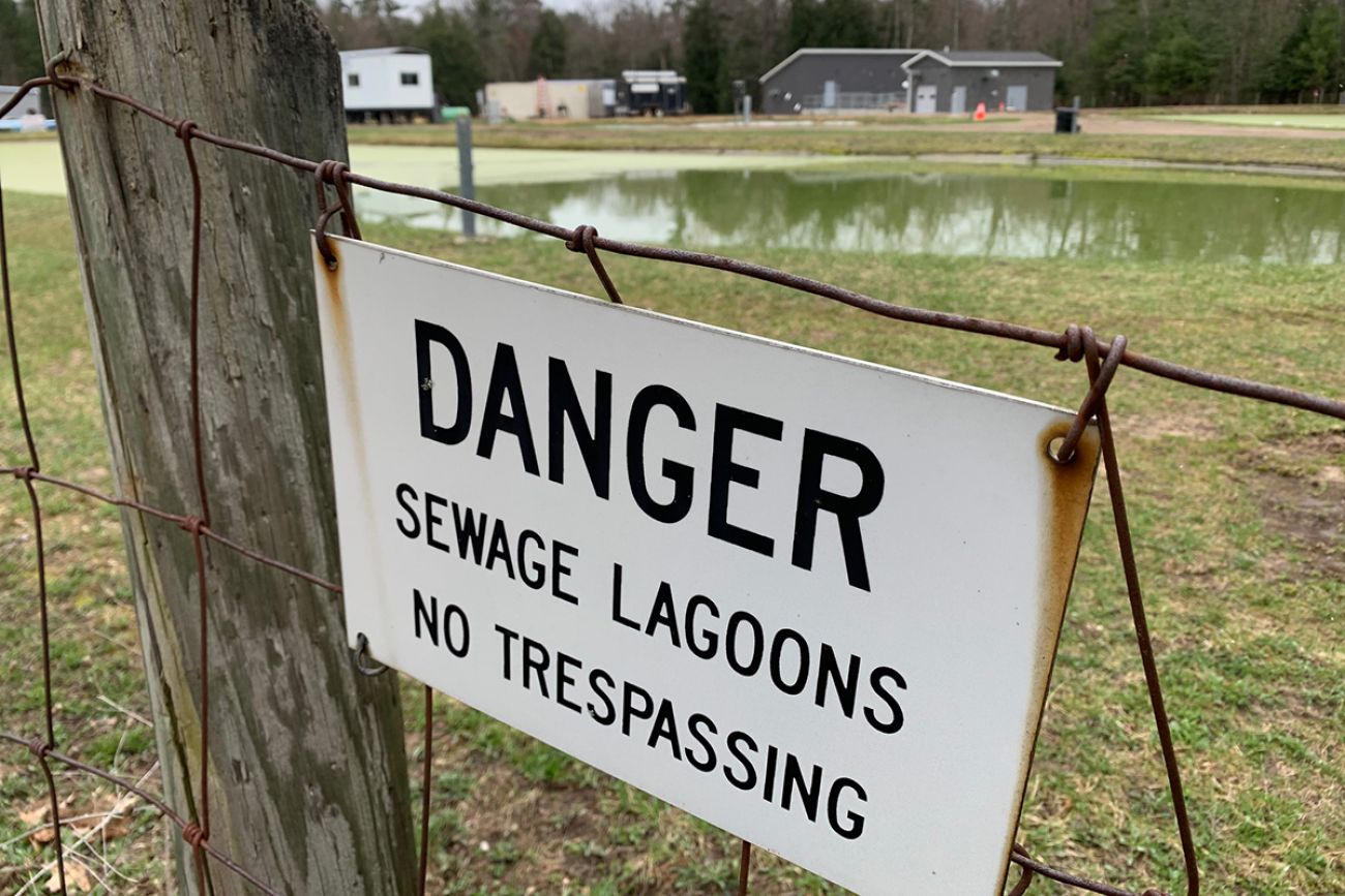 sewage lagoons at Interlochen State Park