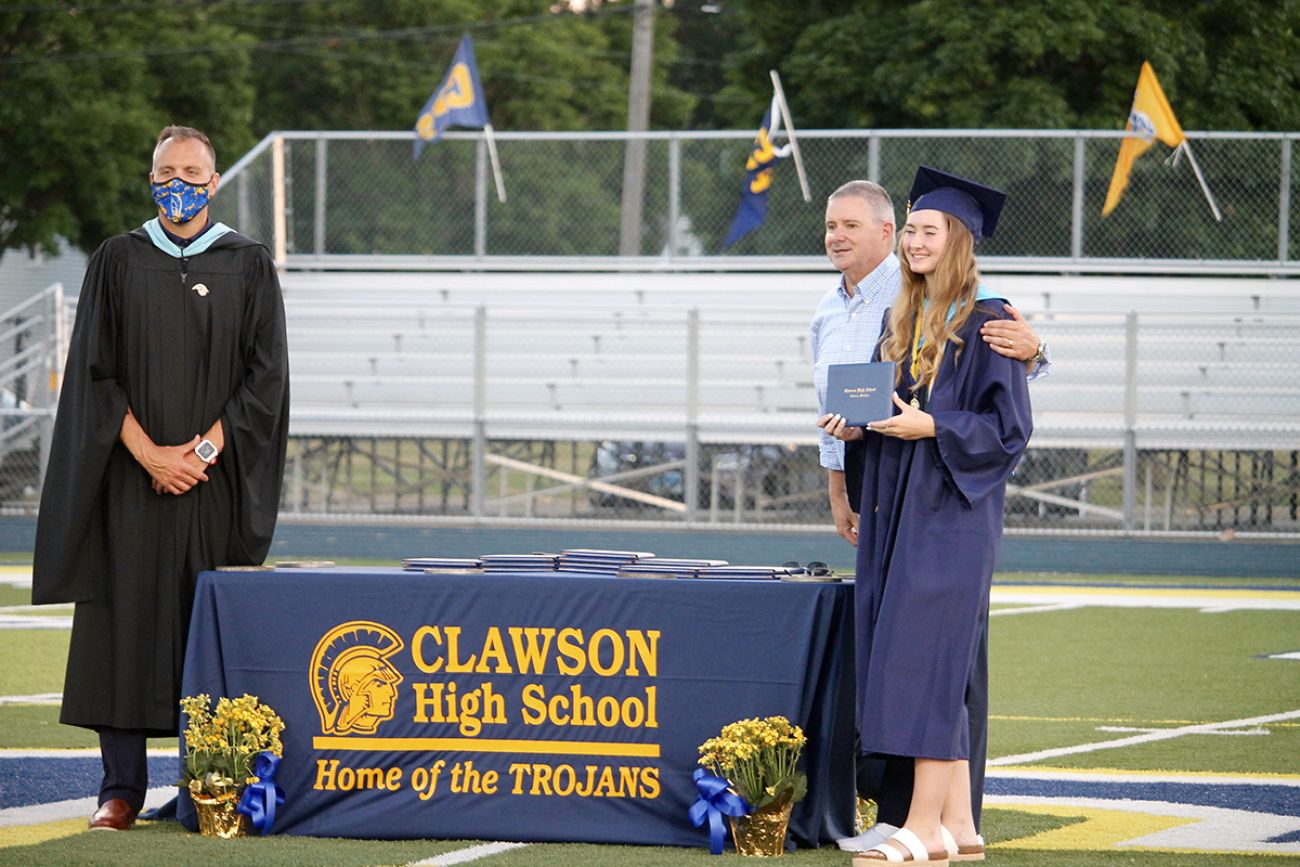 alexandria verner at her high school graduation