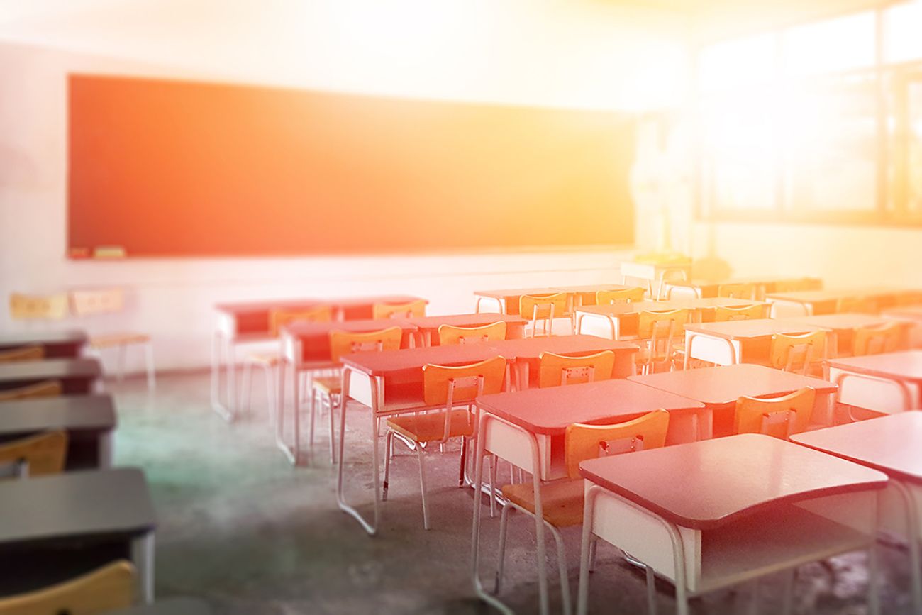 empty classroom