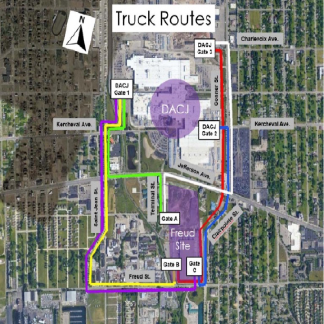 Map with routes