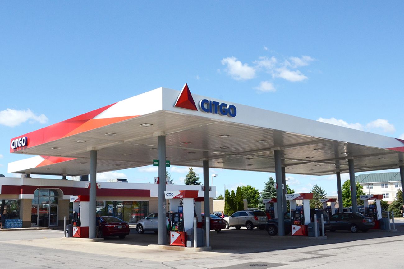 A CITGO station in Dundee, MI on a sunny day