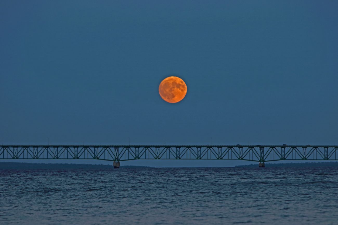 moon over water