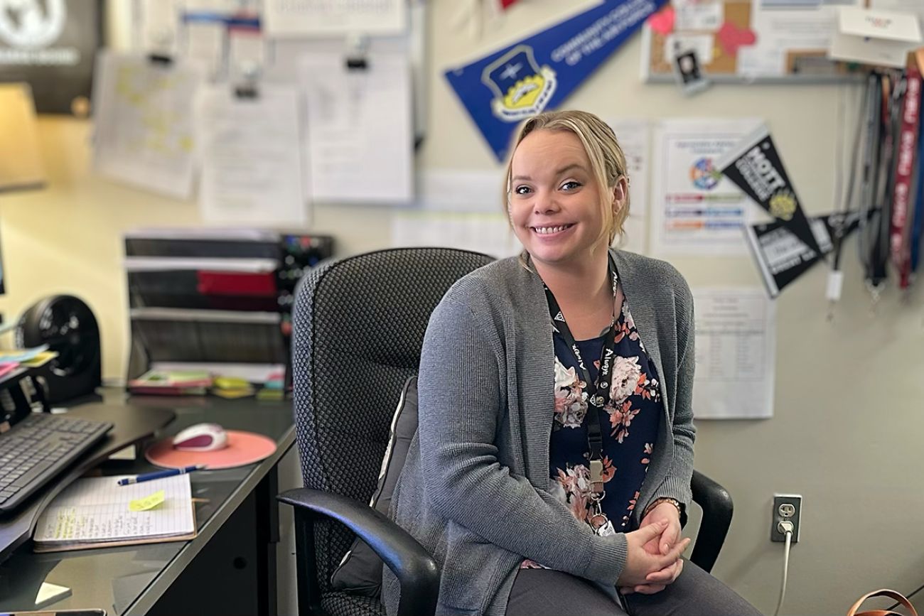 Kristina LaBarge in her office