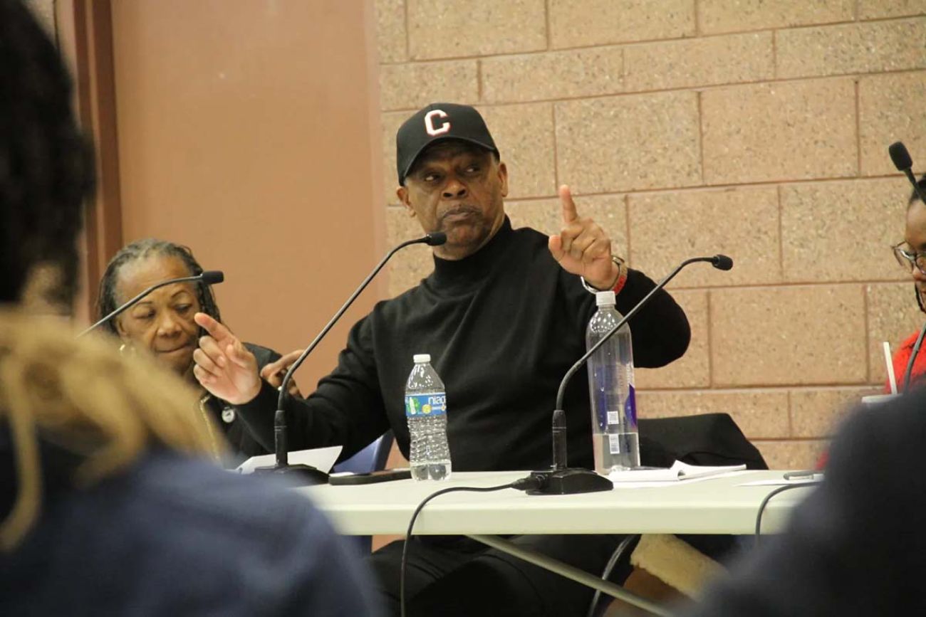 Keith Williams sitting at a table