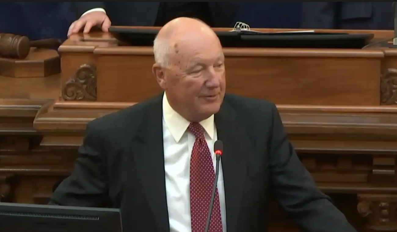 State Republican Party Chair Pete Hoekstra in the chamber