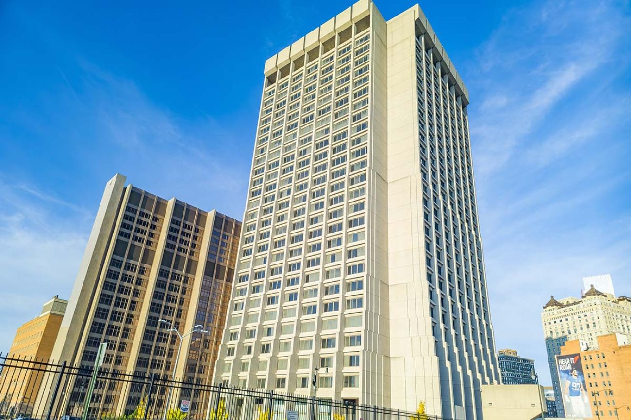 Patrick V. McNamara Federal Building in downtown Detroit, Michigan