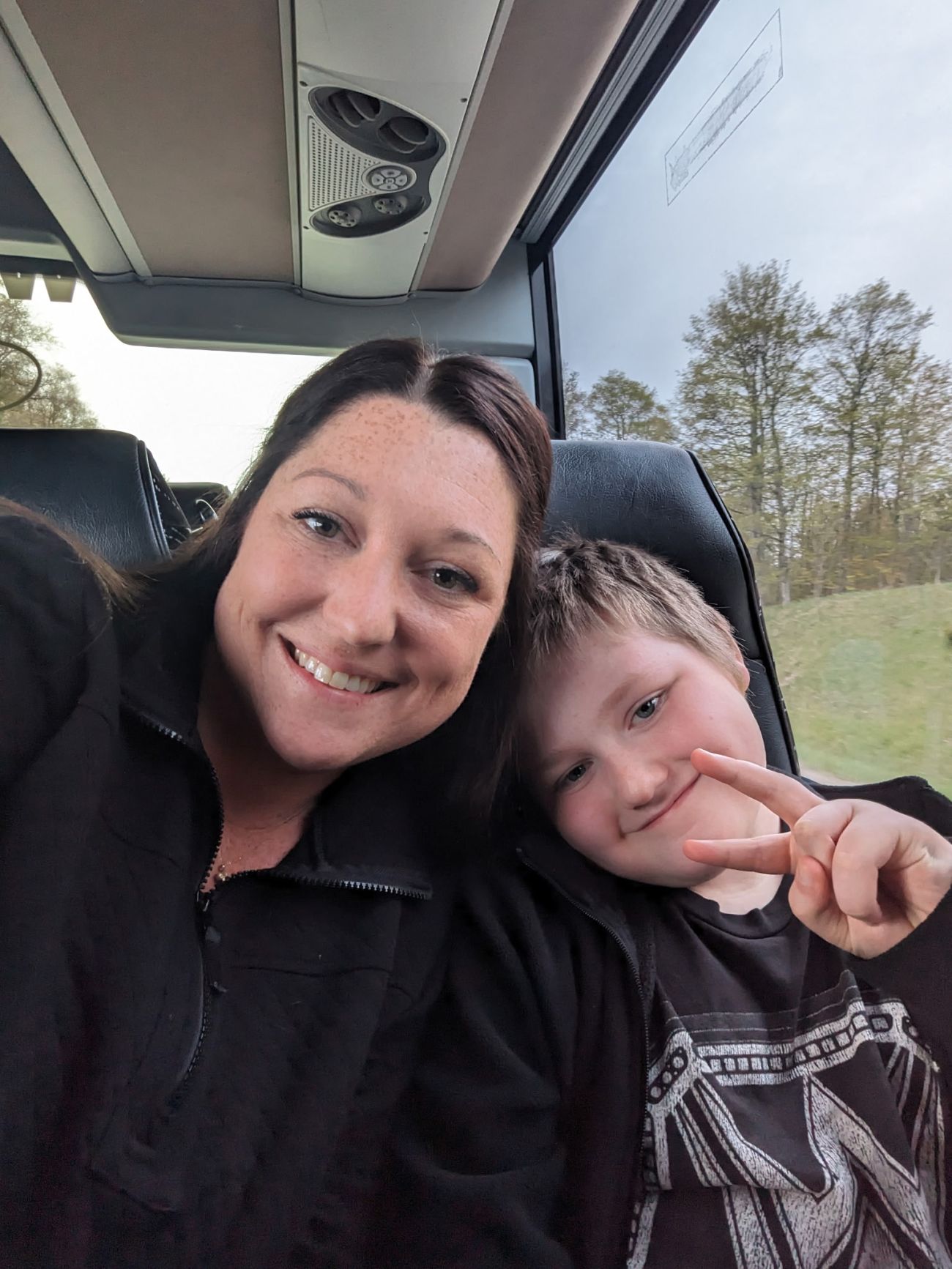 Nolan Mize and Brittnee Senecal take a selfie. 