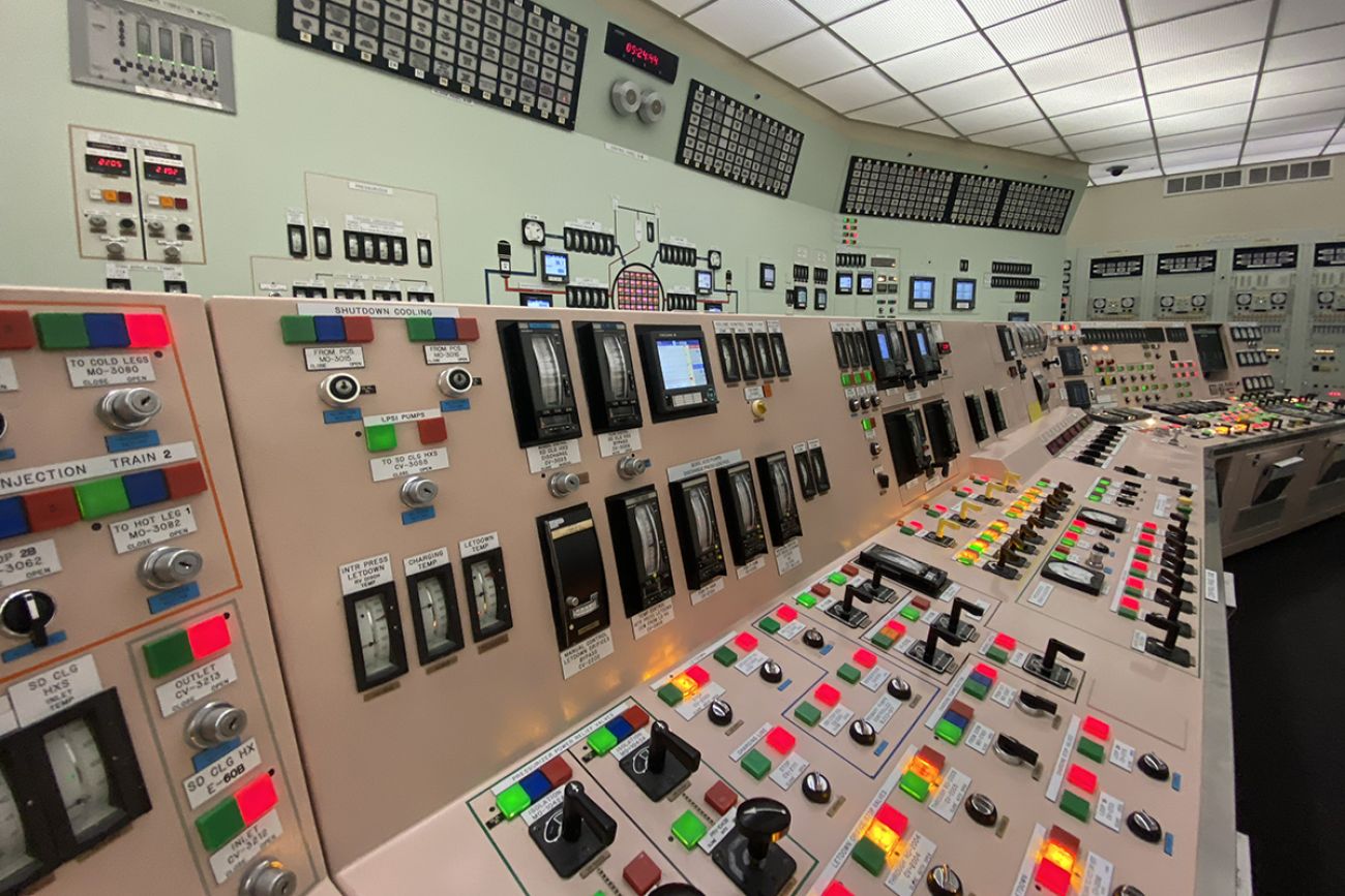 Controls at the Palisades nuclear plant in Michigan. 