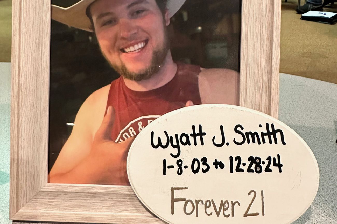 A photo of Wyatt Smith. He is wearing a cowboy hat. 