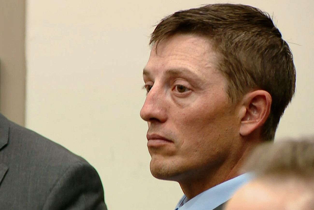 Christopher Schurr in the courtroom.