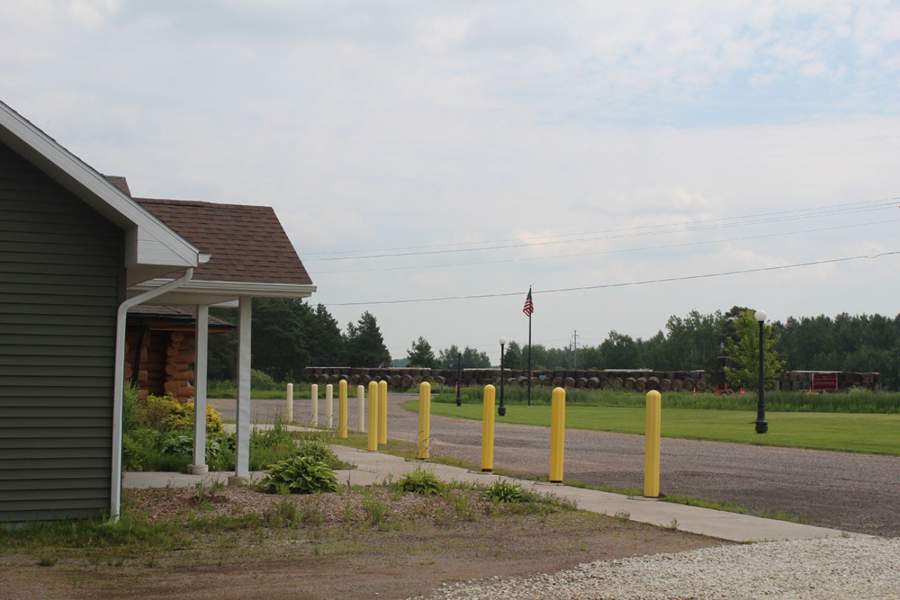 An outside view of a building.
