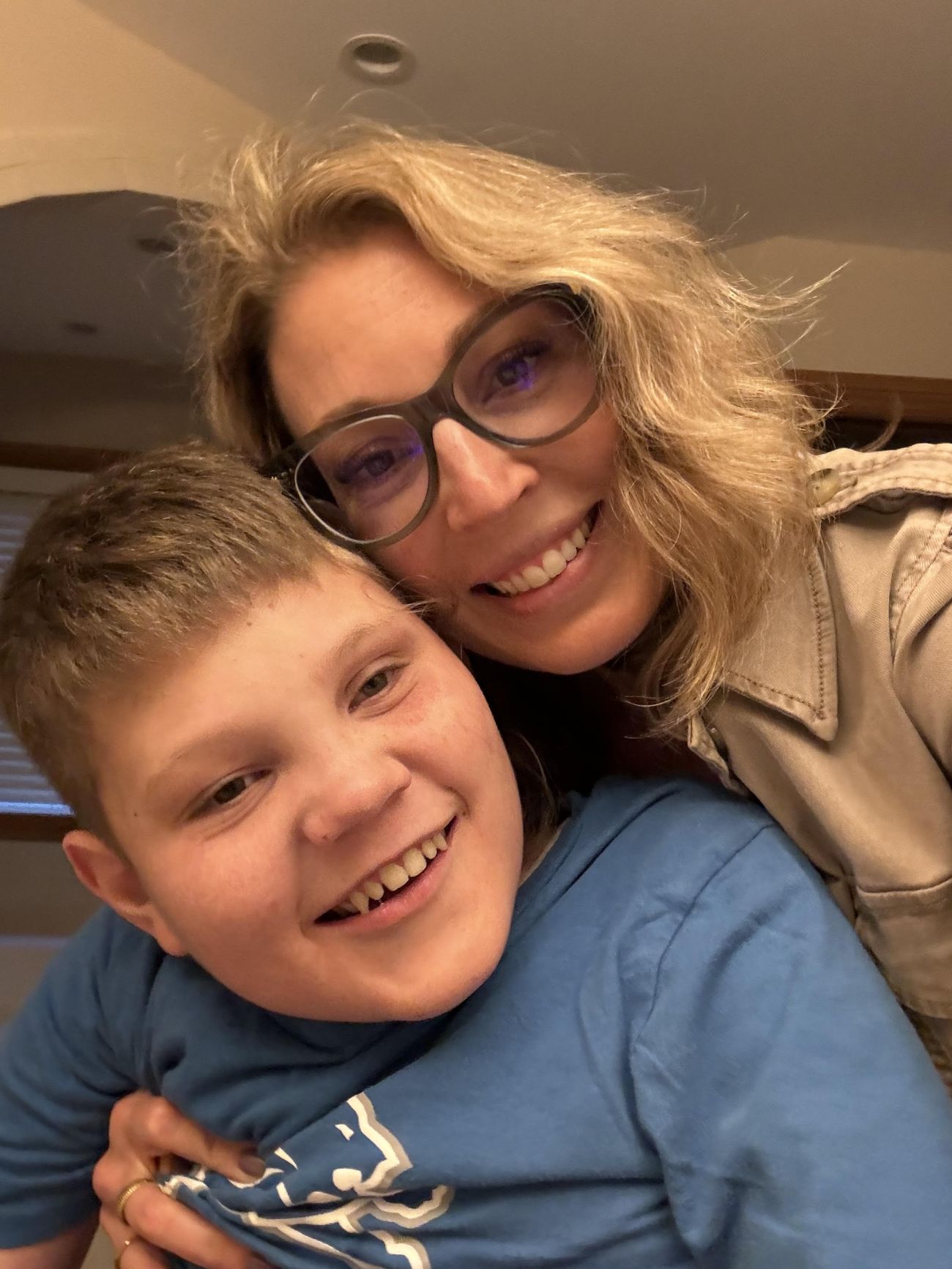 A selfie of Heather Webber and son Eli.