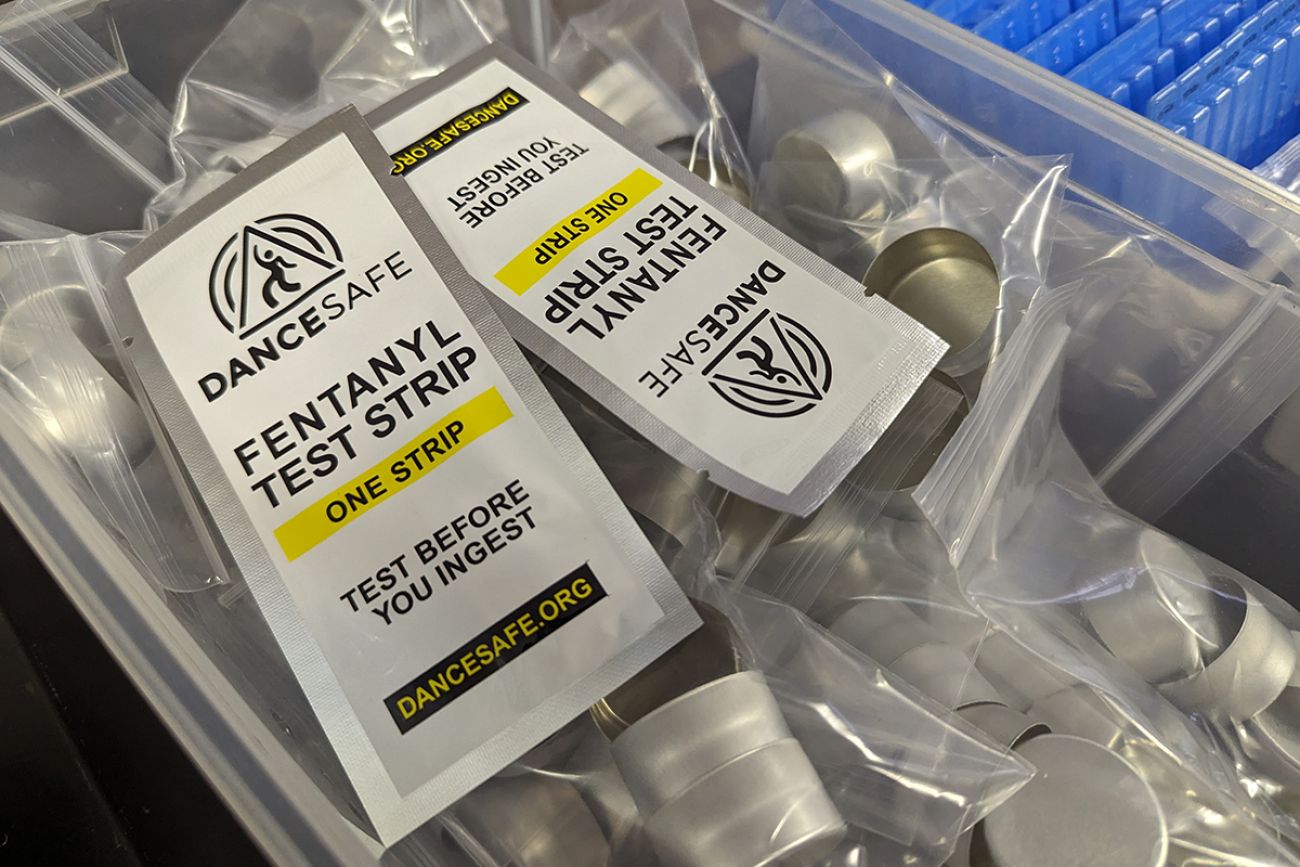 Test strips for fentanyl.