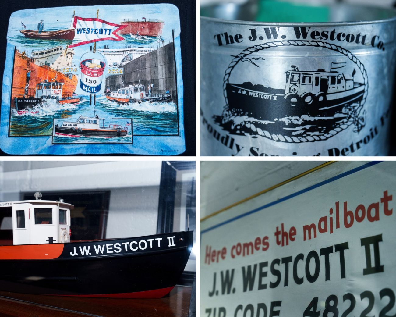 A collage of four photos. 