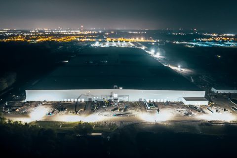 Ultium Cells EV battery factory from above
