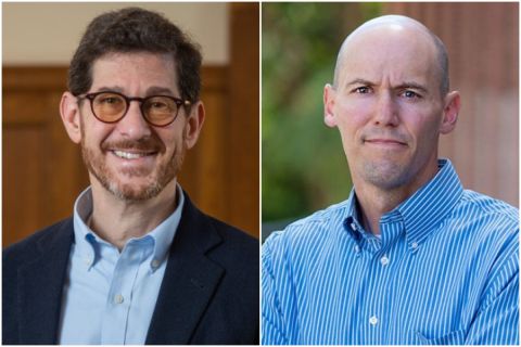 Brian Jacob headshot on the left and Justin Heinze headshot on the right.