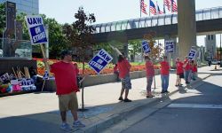 UAW protest