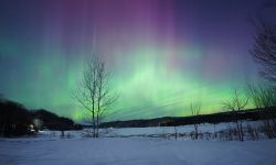 Northern Lights Dancing in U.P. Michigan