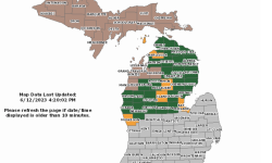 michigan DNR Burn Permit Map 