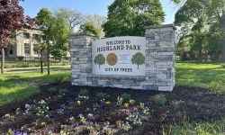 sign for Highland Park, Michigan