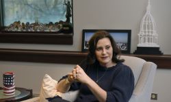 Gretchen Whitmer in her office