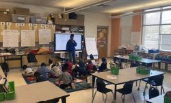 classroom of children