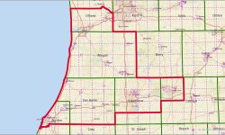 Michigan's 4th Congressional District map