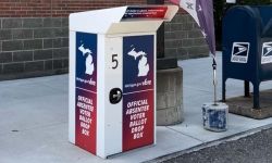  Absentee ballot drop off container