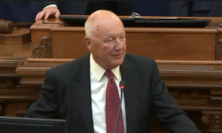 State Republican Party Chair Pete Hoekstra in the chamber