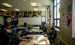 Students in a classroom 