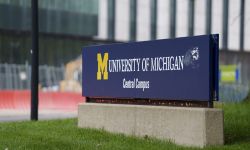 University of Michigan sign.