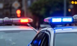 Police car lights