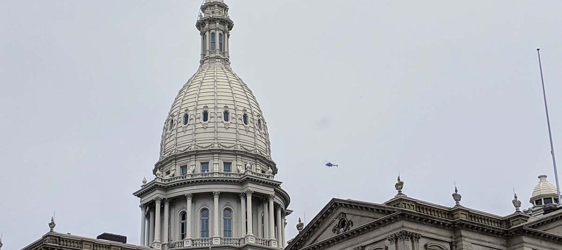 Michigan capitol building exterior 